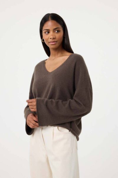 Joelle pullover brown Knit-ted