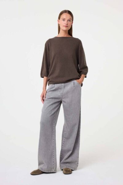 Lilly pullover brown Knit-ted