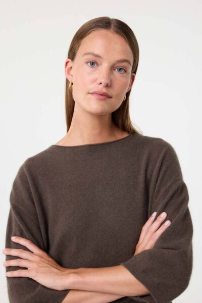 Lilly pullover brown Knit-ted
