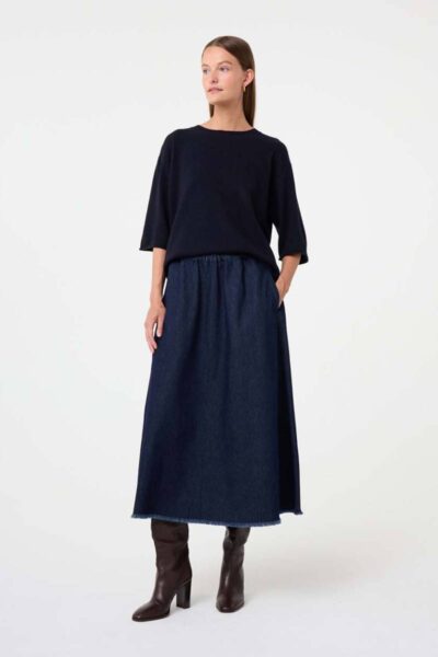 Mer tee night blue Knit-ted