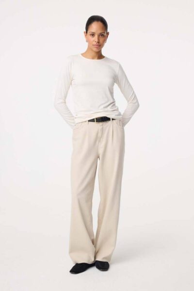 Zoe top off white Knit-ted