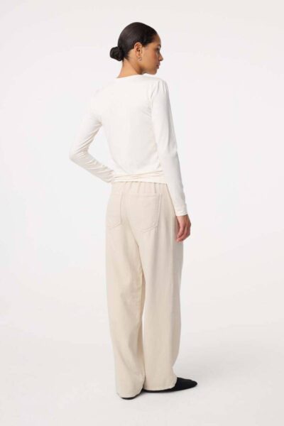Zoe top off white Knit-ted