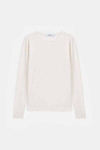 Zoe top off white Knit-ted
