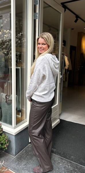 Naomi pants brown Knit-ted