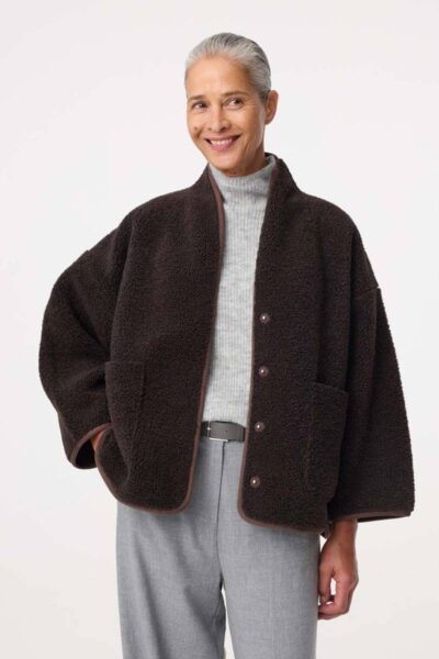 Joko jacket choco Knit-ted