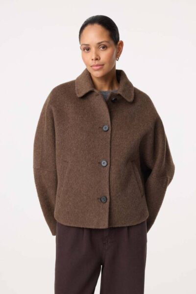 Flyn jacket choco Knit-ted