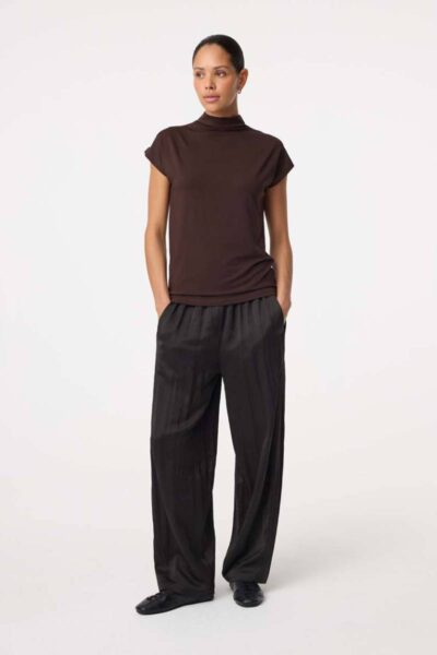 Mirre top choco Knit-ted