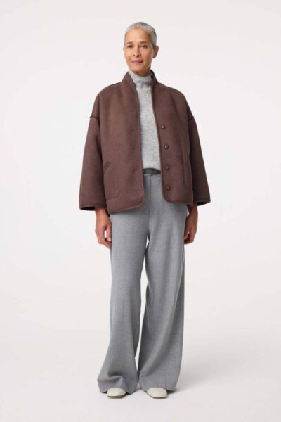 Joko jacket choco Knit-ted