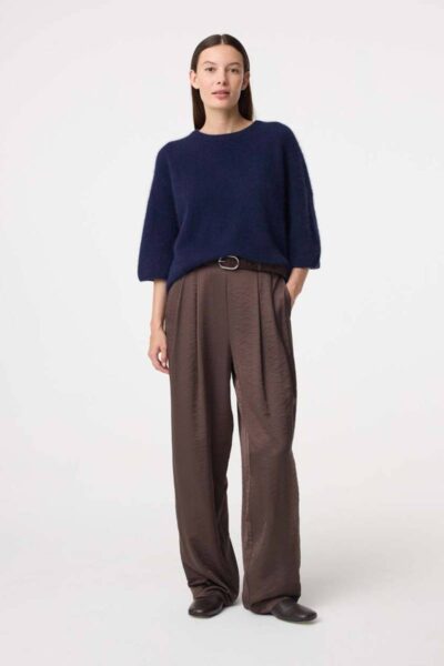 Suze pants choco Knit-ted