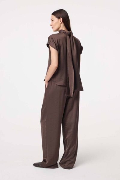 Mira top choco Knit-ted
