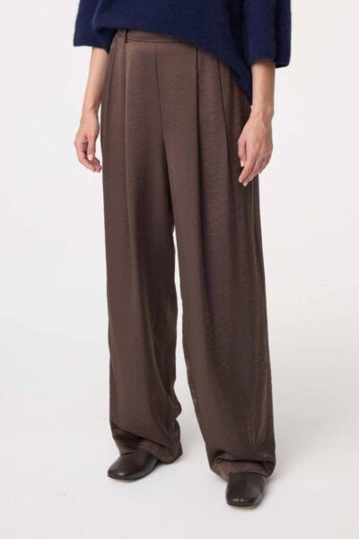 Suze pants choco Knit-ted