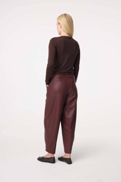 Zoe top choco Knit-ted