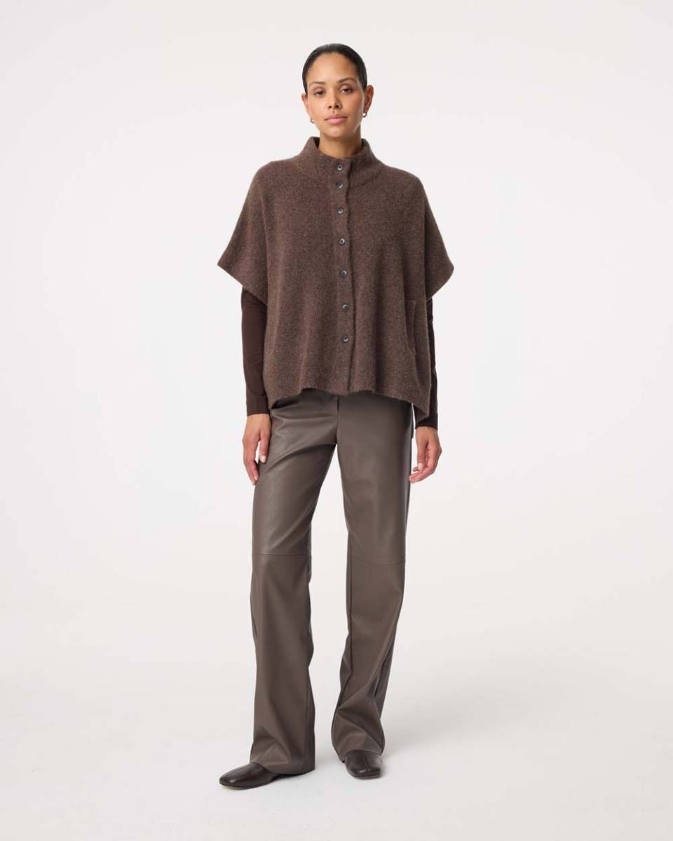 Tove poncho choco Knit-ted - Afbeelding 2