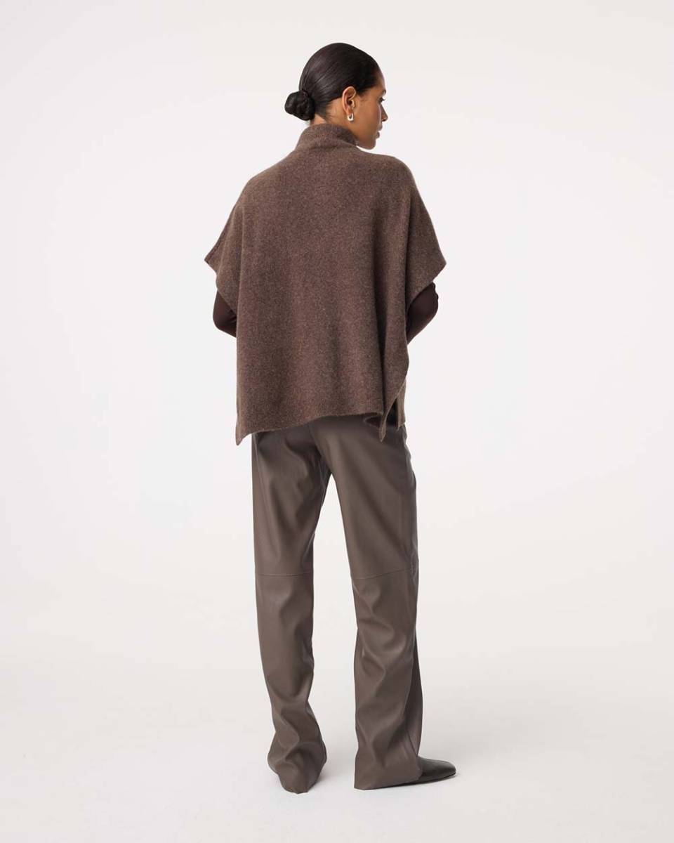 Tove poncho choco Knit-ted - Afbeelding 3