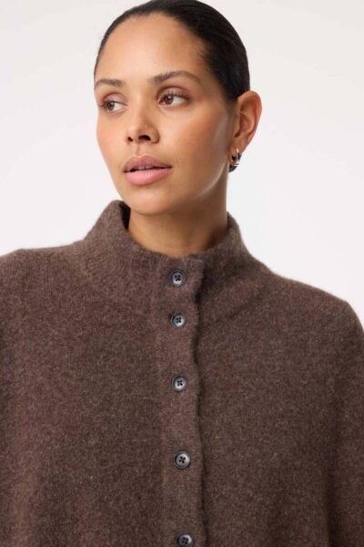 Tove poncho choco Knit-ted