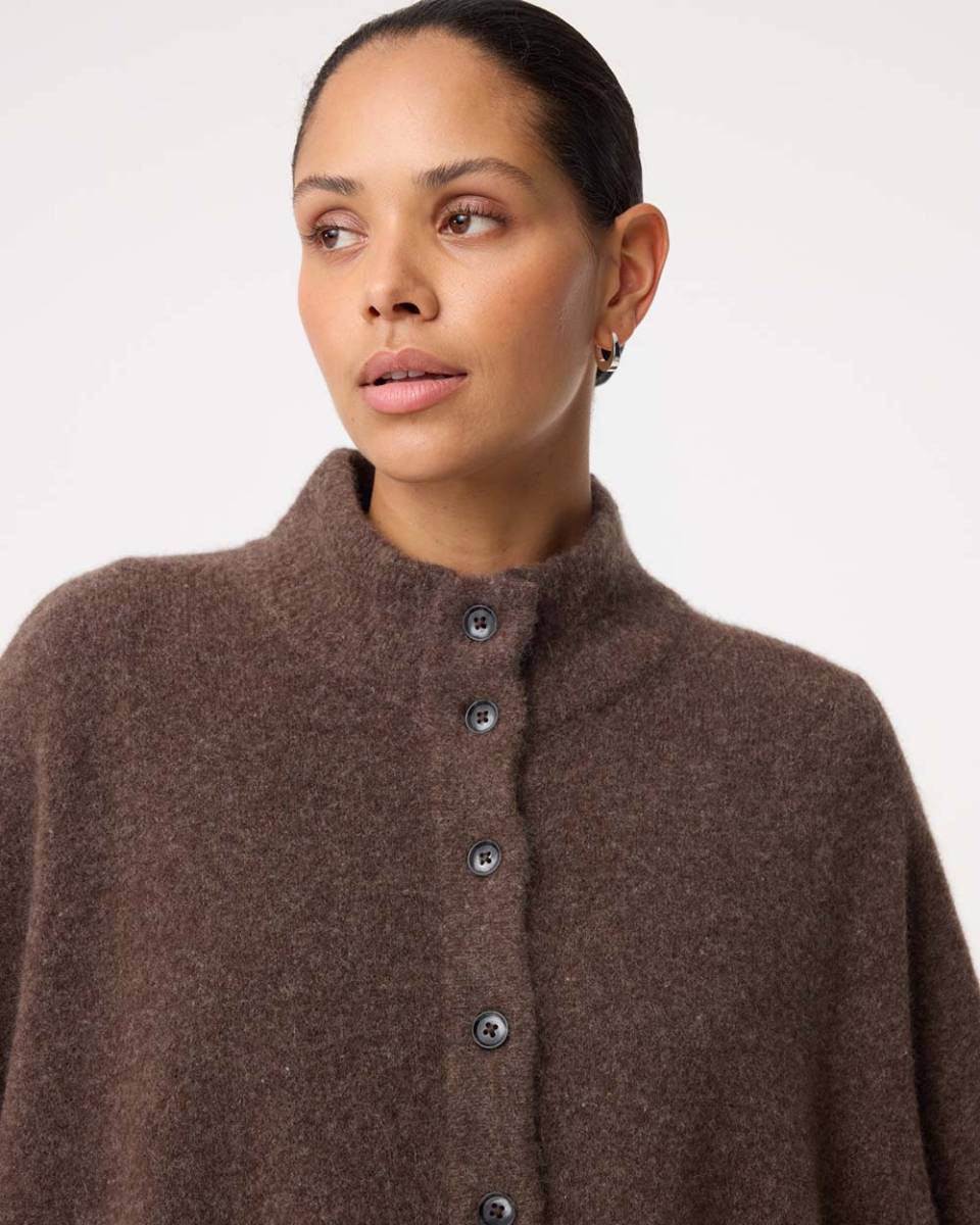 Tove poncho choco Knit-ted - Afbeelding 5