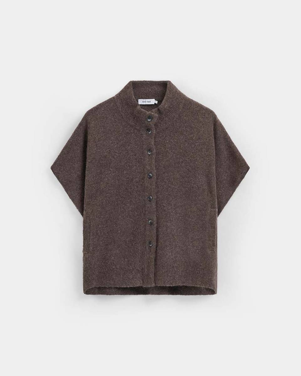 Tove poncho choco Knit-ted - Afbeelding 6