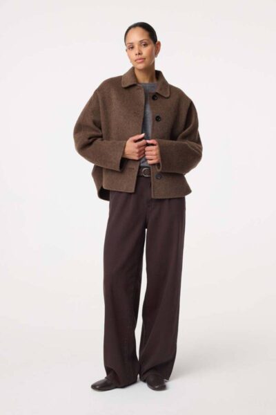 Flyn jacket choco Knit-ted