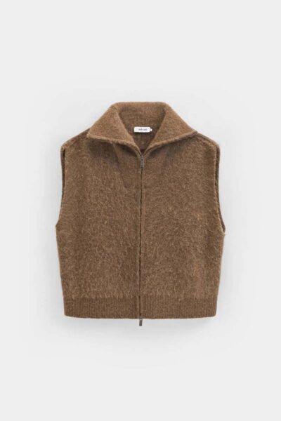 Manny cardigan mid brown Knit-ted