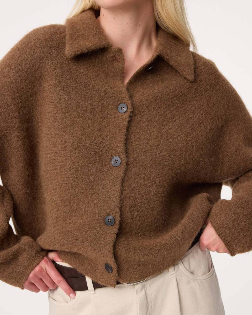 Gigi cardigan mid brown Knit-ted - Afbeelding 5
