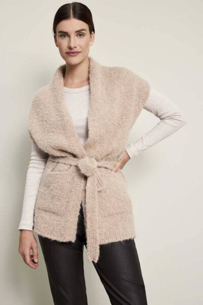 Bernou cardigan sand Knit-ted