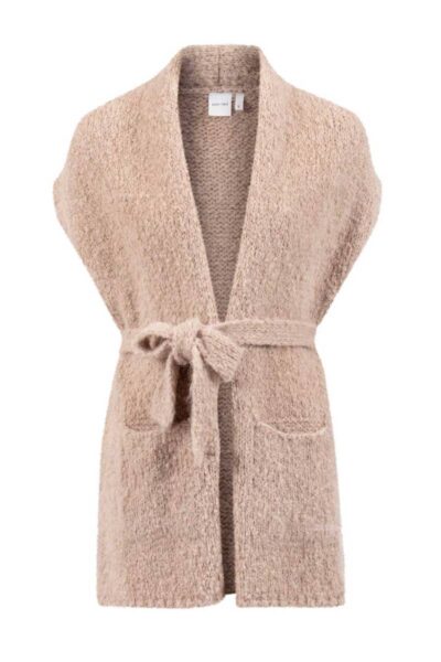 Bernou cardigan sand Knit-ted