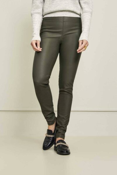 Amber pant duffle green Knit-ted