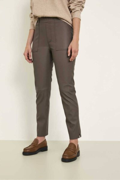 Marit pant taupe Knit-ted