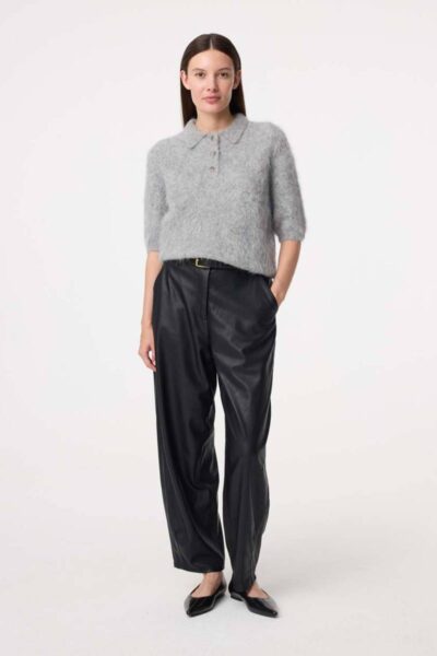 Sherman top mid grey Knit-ted
