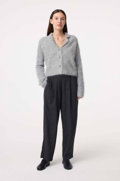 Niki cardigan mid grey Knit-ted