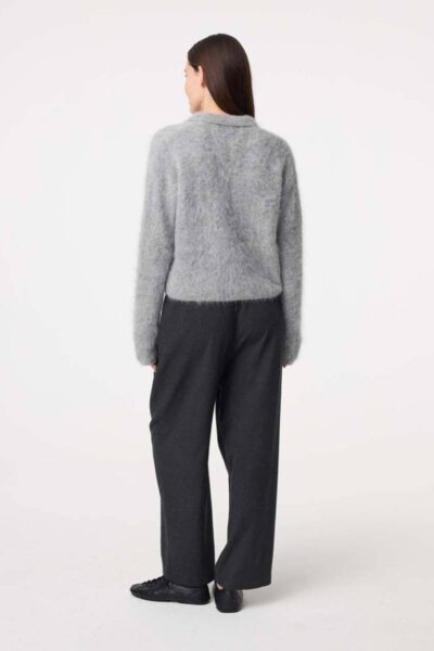 Niki cardigan mid grey Knit-ted