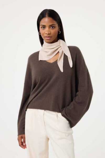 Sissy scarf sand Knit-ted