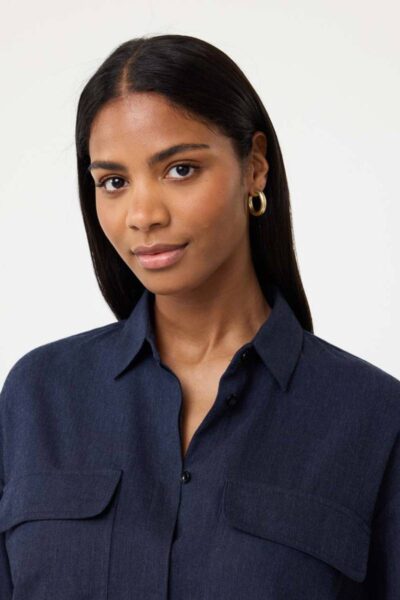 Cara blouse night blue Knit-ted