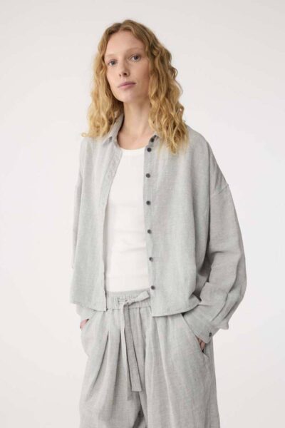 Babette blouse grey Knit-ted