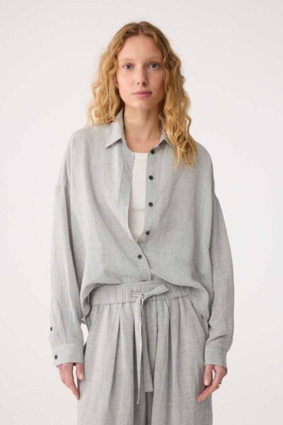 Babette blouse grey Knit-ted