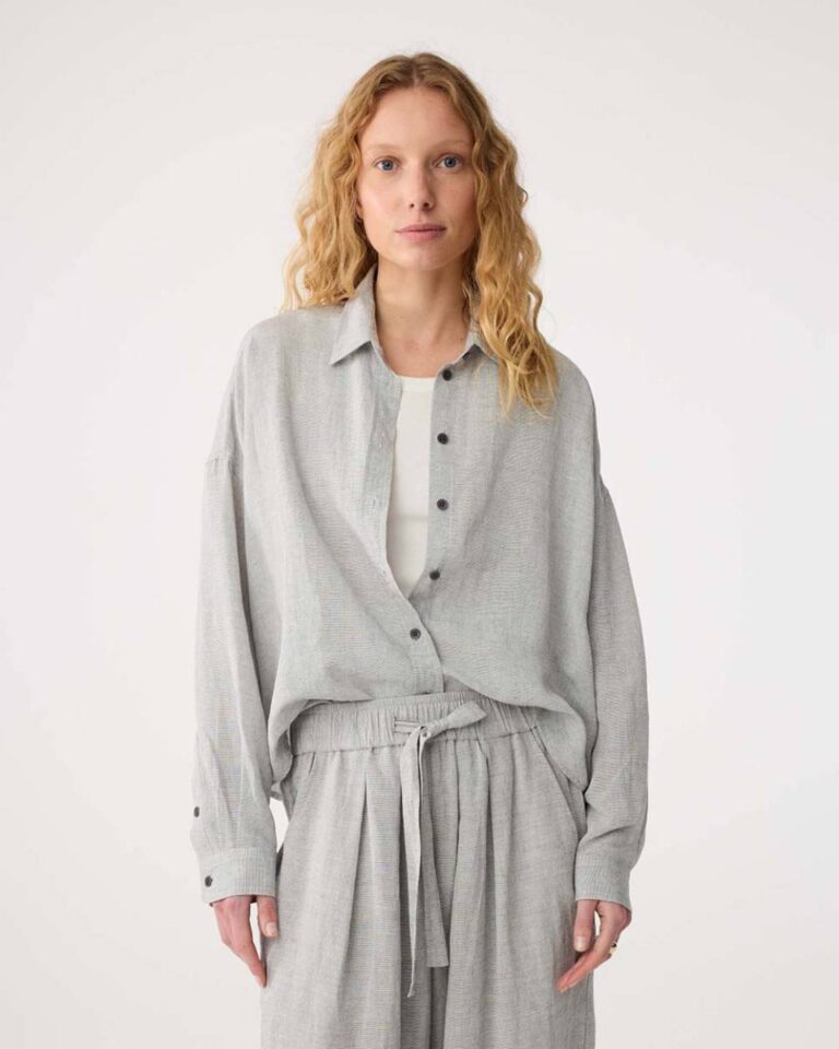 Babette blouse grey Knit-ted