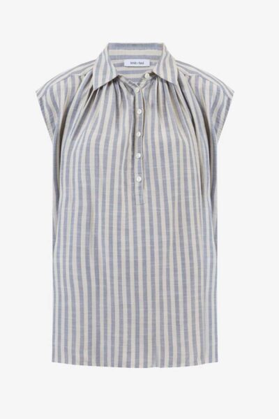 Rose blouse blue Knit-ted