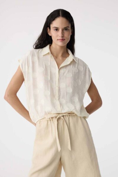 Lola blouse ivory Knit-ted