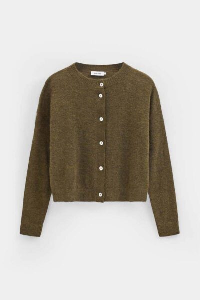Emile cardigan moss Knit-ted
