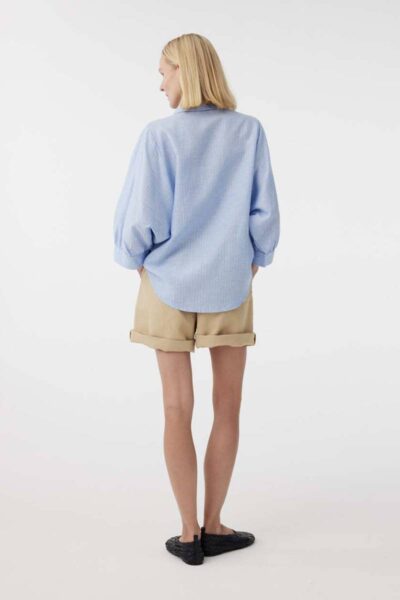 Bette blouse light blue Knit-ted