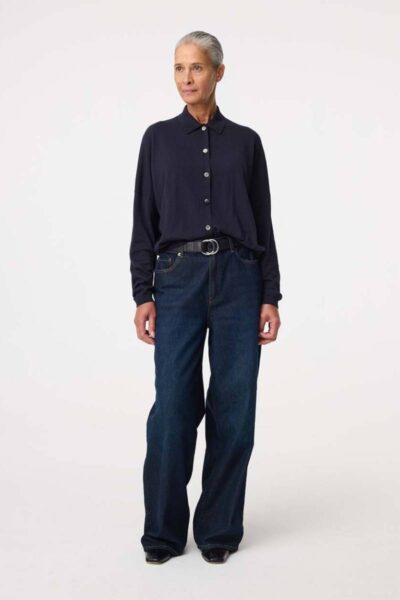 Kiki cardigan night blue Knit-ted
