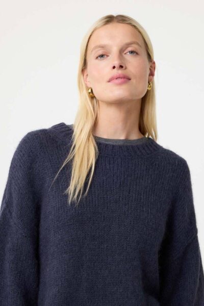 Melany pullover night blue Knit-ted