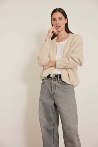 Becky cardigan sand Knit-ted