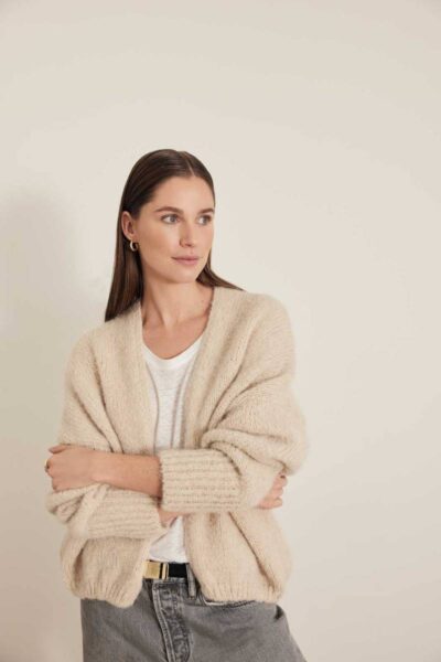 Becky cardigan sand Knit-ted