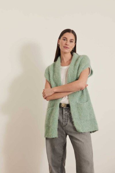 Bernou cardigan mint Knit-ted