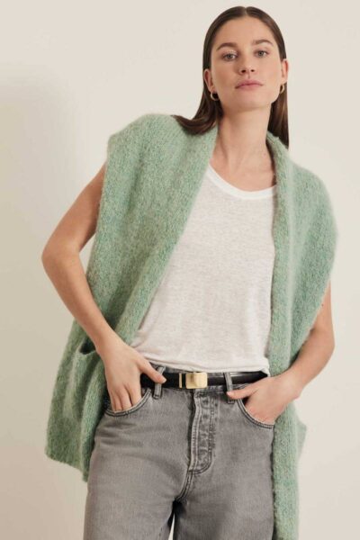 Bernou cardigan mint Knit-ted