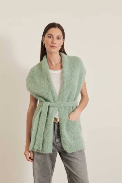 Bernou cardigan mint Knit-ted