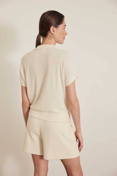 Sylvia short off white Knit-ted