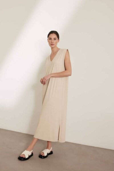 Maan dress buttermilk Knit-ted