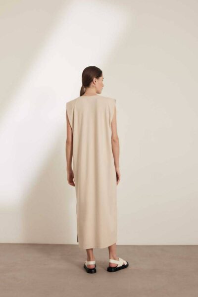 Maan dress buttermilk Knit-ted